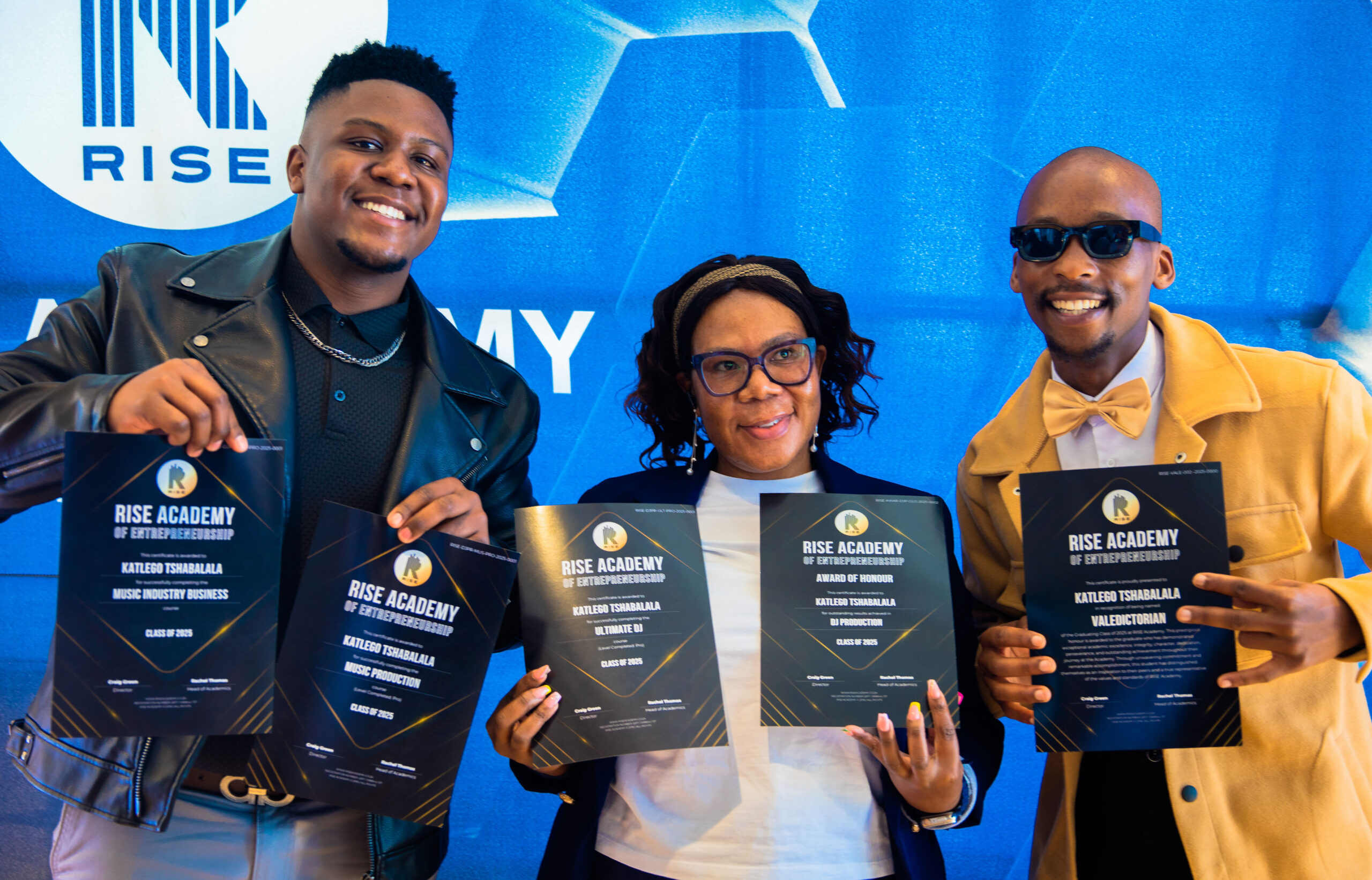 RISE Academy graduates celebrating an achievement